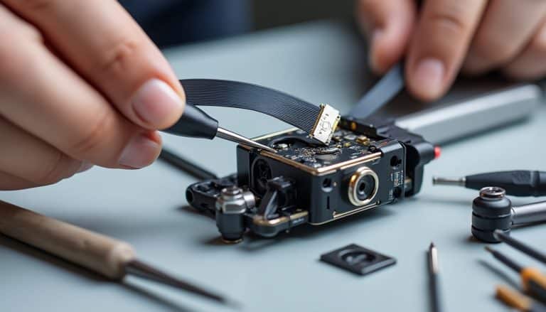 découvrez comment remplacer vous-même la nappe vidéo de la nacelle dji grâce à une réparation express, étape par étape.
